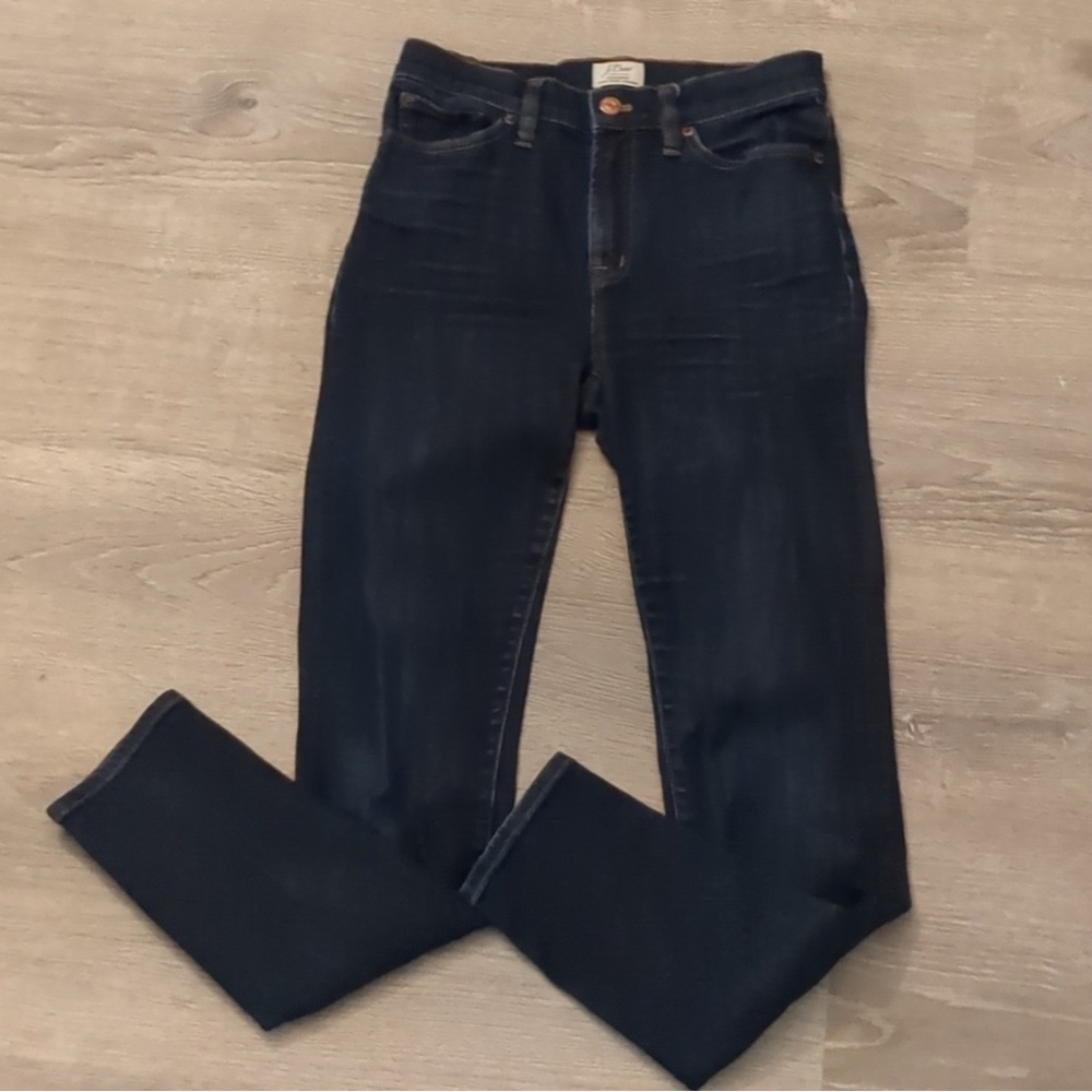 Jcrew Sz 27 High Rise Lookout skinny Dark Indigo Jeans